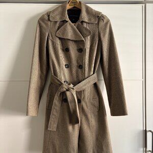 Plaid Trenchcoat, Banana Republic, Women-Small